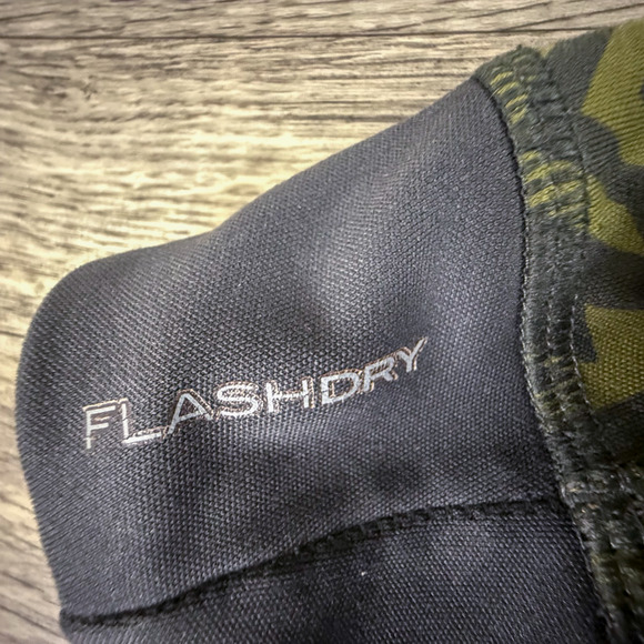 The North Face FlashDry Womens Crop Leggings Green Aztec Print Medium M Hiking G - Picture 5 of 8